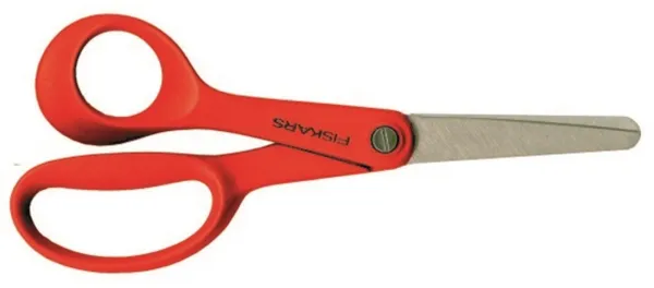 Fiskars børnesaks til venstrehånd, rød, 13,5 cm